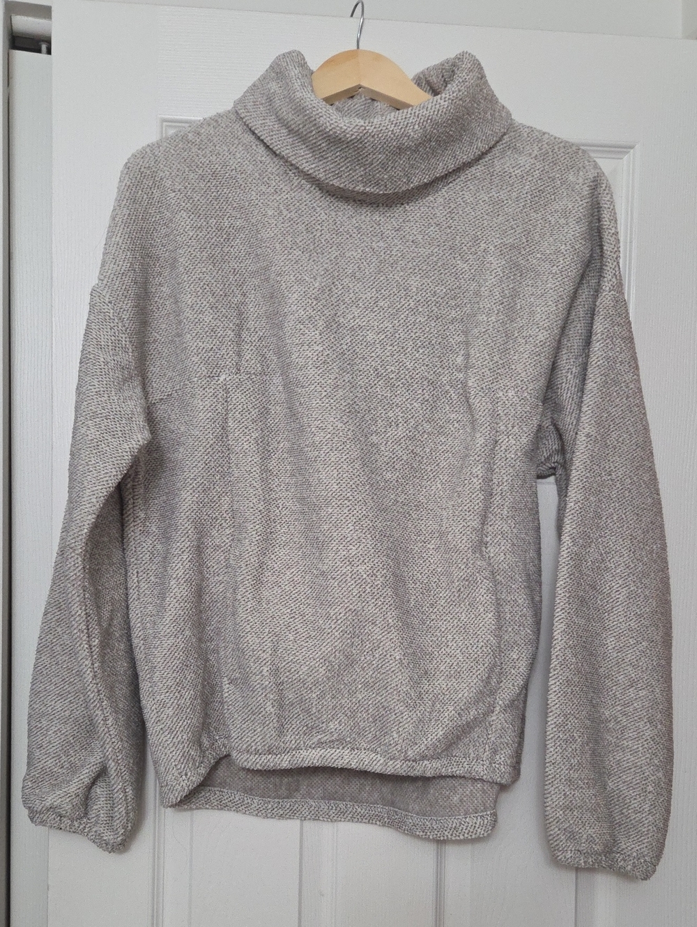 Balance Collection Neutral Heathered Cowl Neck Sweater